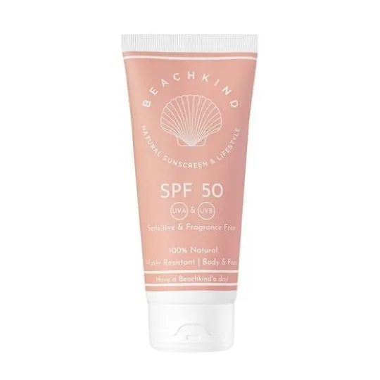 Beachkind Natural Sunscreen Sensitive Fragrance Free SPF50 100 ml