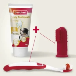 Beaphar Startpaket Valp Tandkräm och Borste 50 g