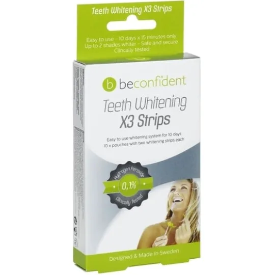 Beconfident Tandblekning X3 Strips 10 dagar