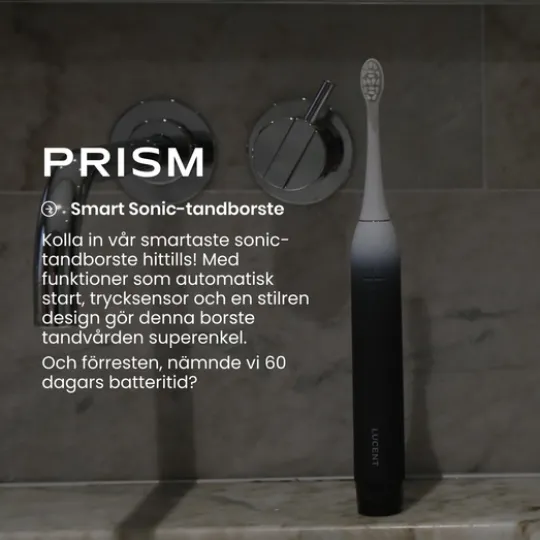 Be Lucent Prism Eltandborste Graphite Black