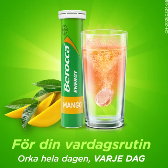 Berocca Energy Mango 45 brustabletter