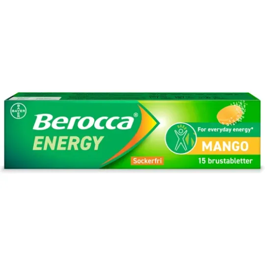 Berocca Energy Mango 15 brustabletter