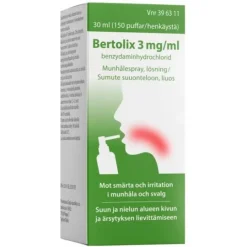 Bertolix munhålespray 3 mg/ml 150 puff(ar)