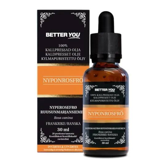 Better You Nyponrosfröolja Kallpressad 30 ml