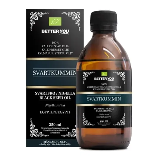 Better You Svartkumminolja EKO Kallpressad 250 ml