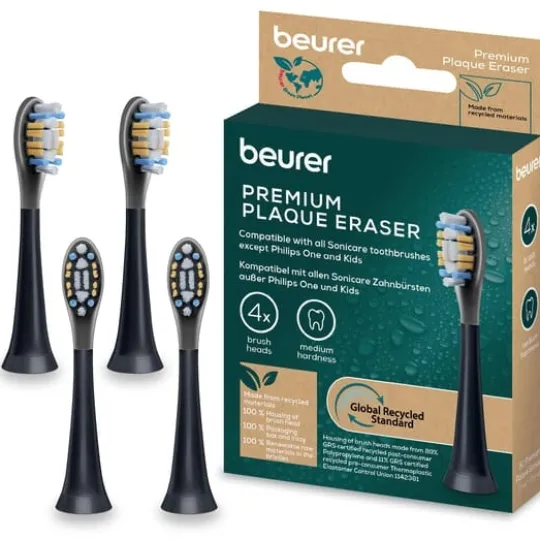 Beurer Sonic Premium Plaque Eraser Brush Heads Refill 4 st
