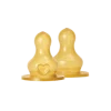 BIBS Baby Bottle Nipple Round Latex Fast Flow 2-pack