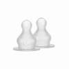 BIBS Baby Bottle Nipple Round Silicone Medium Flow 2-pack