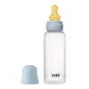 BIBS Baby Bottle Round Latex Medium Flow Baby Blue 270 ml