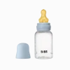 BIBS Baby Bottle Round Latex Slow Flow Baby Blue 150 ml