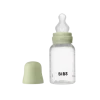 BIBS Baby Bottle Round Silicone Slow Flow Sage 150 ml