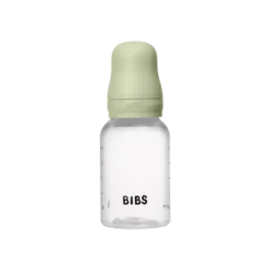 BIBS Baby Bottle Round Silicone Slow Flow Sage 150 ml