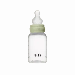 BIBS Baby Bottle Round Silicone Slow Flow Sage 150 ml