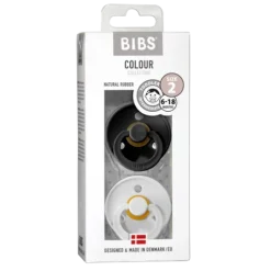 BIBS Colour Latex Size 2 Black/White 2-pack