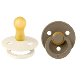 BIBS Colour Latex Size 2 Dark Oak/Ivory 2-pack