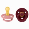 BIBS Colour Latex Size 2 Dusty Pink/Elderberry 2-pack