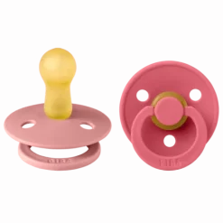 BIBS Colour Latex Size 2 Dusty Pink/Coral 2-pack