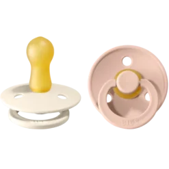 BIBS Colour Latex Size 2 Ivory/Blush 2-pack