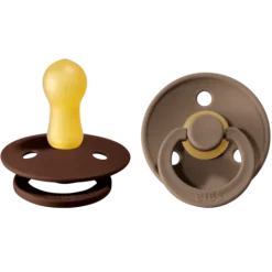 BIBS Colour Latex Size 2 Mocha/Dark Oak 2-pack