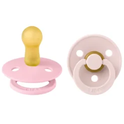 BIBS Colour Latex Size 2 Petal/Baby Pink 2-pack