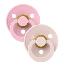 BIBS Colour Latex Size 2 Petal/Baby Pink 2-pack