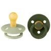 BIBS Colour Latex Size 1 Sage/Hunter Green 2-pack