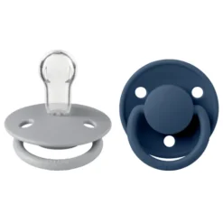 BIBS De Lux Silicone Onesize Cloud/Steel Blue 2-pack