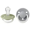 BIBS De Lux Silicone Onesize Sage GLOW/Cloud GLOW 2-pack