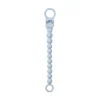 BIBS Pacifier Clip Beaded Baby Blue