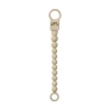 BIBS Pacifier Clip Beaded Vanilla
