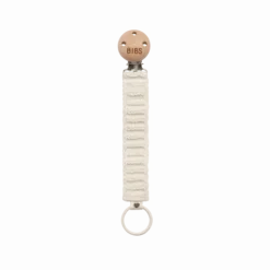 BIBS Pacifier Clip Knitted Ivory