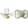 BIBS Supreme Silicone Size 1 Ivory/Sage 2-pack