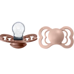 BIBS Supreme Silicone Size 2 Woodchuck/Blush 2-pack