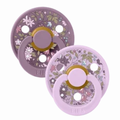 BIBS x Liberty Colour Latex Size 2 Chamomile Lawn Violet Sky Mix 2-pack