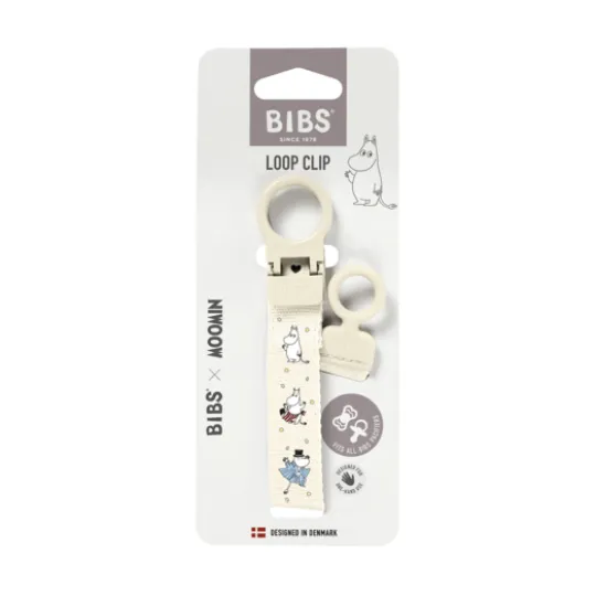 BIBS x Moomin Pacifier Clip Loop Ivory