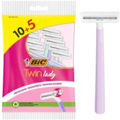 BIC Twin Lady Rakhyvlar 15-pack