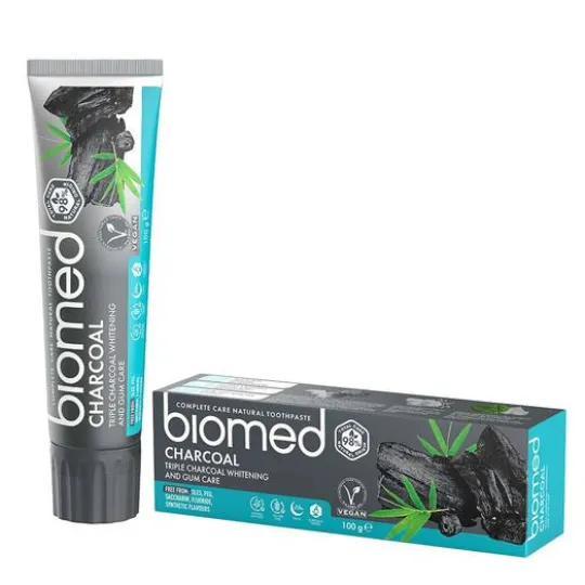 Biomed Charcoal Hydroxiapatit Tandkräm 100 g