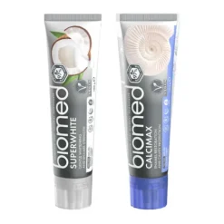 Biomed Superwhite + Calcimax Tandkrämduo