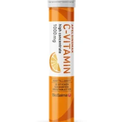 BioSalma C-vitamin 1000 mg Apelsin 20 brustabletter