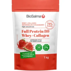 BioSalma Full Protein 80 Whey+Collagen Watermelon Strawberry 1000 g
