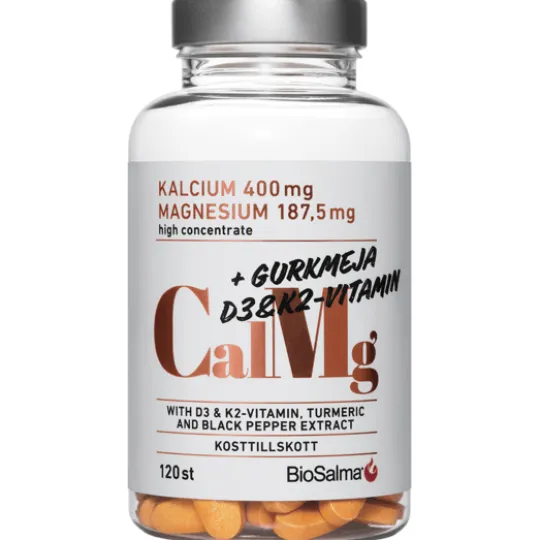 BioSalma Kalcium & Magnesium 120 tabletter