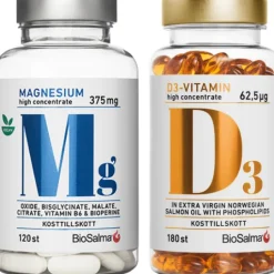 BioSalma Magnesium + D-vitamin Välmåendepaket