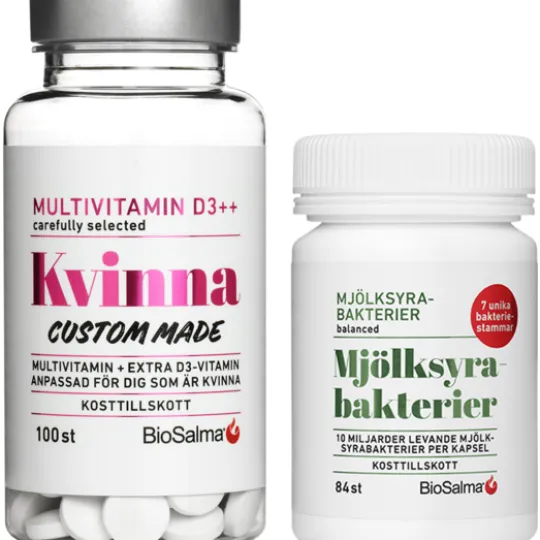 BioSalma Multivitamin Kvinna + Mjölksyrabakterier
