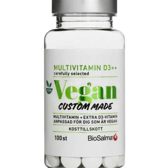 BioSalma Multivitamin Vegan D-vitamin++ 100 tabletter