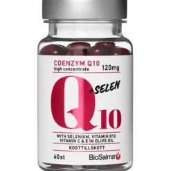 BioSalma Q10 Coenzyme 120 mg + Selen 60 kapslar
