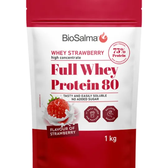 BioSalma Whey Protein 80 Strawberry 1 kg
