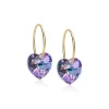 Blomdahl GT Ear Ring 14 mm, Heart 10 mm Lilac
