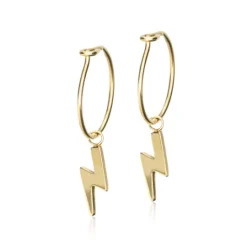 Blomdahl GT Ear Ring 14 mm, Pendant Flash 11 mm
