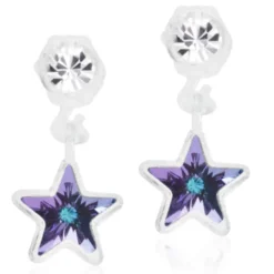 Blomdahl MP Pendant Star 4/6 mm Crystal/Lilac Shimmer