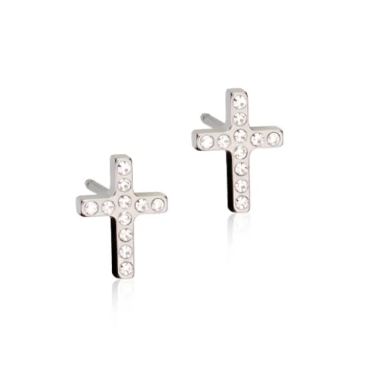 Blomdahl NT Brilliance Cross 8 mm Crystal